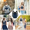 thumbnail image 6 of SUCS Dog Carrier Backpack Pet Legs Out Front Cat Travel Bag Adjustable Puppy Backpacks Carriers Hands-Free for Small Medium Dogs Cats Hiking Traveling Camping Daily Walking, 6 of 6