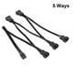 thumbnail image 1 of Ventilador portátil PWM Splitter 5/6 Ways Pwm Fan Cable para computadora CPU (5 Ways) Tmvgtek Para estrenar, 1 of 5