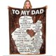 thumbnail image 1 of LHSHID Gifts for Dad Blanket from Daughter Fathers Day to My Dad Blanket Gifts Birthday Valentines Day Thanksgiving Gifts for Dad Gifts Super Soft Throw Blankets Present from Daughter 40x50in, 1 of 6