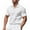 White, variant on LADIGASU Men Casual Turndown Solid Pullover Fitness Sports Short Sleeves T Shirt Blouse