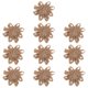 thumbnail image 1 of unbranded 10Ud Flores De Tela Para Manualidades Adornos Para Cabello Estilo Rústico Café, 1 of 6