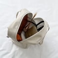 thumbnail image 2 of (Envío Doblado Por La Mitad) (Con Colgante) Conjunto Tres Piezas Mochila Mujer Color Sólido Gran Capacidad Moderna Y Sencilla Mochila Escolar para Estudiantes Mochila Blanca, 2 of 9