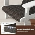 thumbnail image 2 of Gymax 2PCS Patio Adirondack Chair Wide Armrests & Hidden Cupholder, 2 of 6