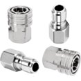 thumbnail image 1 of 2 Set 3 8 Inch Quick Connect Pressure Washer Adapter 5000 PSI Stainless Steel Disconnect Fitting, 1 of 7