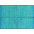 thumbnail image 1 of Ahgly Company Indoor Rectangle Abstract Light Blue Modern Area Rugs, 4' x 6', 1 of 4