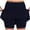 Navy, variant on Shorts Womens Clearance Women's New Solid Color Mid-waist Skirt Pants Sports Casual Shorts Bottoming Skirt Pants