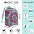 thumbnail image 5 of Ethnic Mandala Backpack, Durable School Bag Featuring Traditional Geometric and Floral Designs, 5 of 5