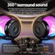 thumbnail image 5 of Altavoz Bluetooth con giroscopio, altavoz portátil con luz ambiental RGB, subwoofer de alta belleza para exteriores, altavoz Bluetooth de plástico., 5 of 6