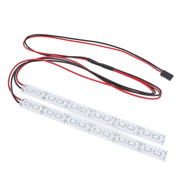 24 LEDs Aluminum Alloy RC Chassis Light Bar for 1:10 1:8 Scale Model Car, Bright Decorative Car Light with Support Racing Day and Night