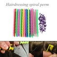 thumbnail image 2 of Varilla de permanente de pelo en espiral larga de plástico herramientas de rodillos para rizador de peluquería, 2 of 9