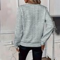 thumbnail image 6 of Aricy Half Zip Sweatshirt Women Casual Knit Elegant Long Sleeve Pullover Tops Autumn Winter Top Warm Tunics Thin Pullover Trendy Ladies Fleece Tops, 6 of 6