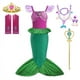 thumbnail image 4 of Disney-vestido de princesa Ariel para niñas, disfraz de sirena para carnaval, fiesta de cumpleaños, ropa de Año Nuevo, 4 of 5