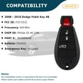 thumbnail image 2 of AKS KEYS New Replacement for Dodge 2008 - 2012 Fobik Keyless Key 4B IYZ-C01C / M3N5WY783X, 2 of 5