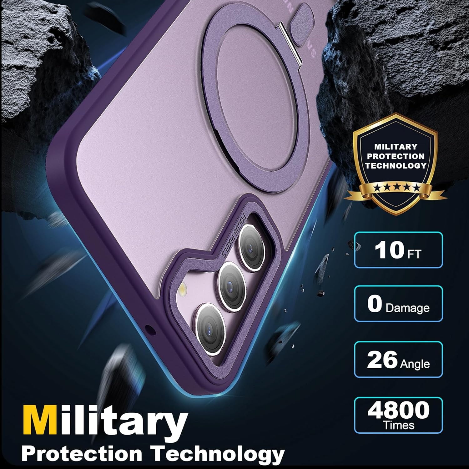 RhinoShield SolidSuit Case Für Galaxy S24+ – Schlank, Stoßsicher Mit 3,5 M Fallschutz