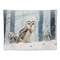 thumbnail image 5 of Orinice Owls Snow Trees Tapestry Wall Hanging Unique Style Graphic Tapestries Home Wall Decor Art for Living Room Bedroom Apartment Farmhouse Dorm 40x30inch, 5 of 6