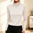 thumbnail image 6 of 5PCS Long Sleeve Thermal Shirts for Women Ultra Soft Fleece-Lined Crew Neck Workout Baselayer Tops, 6 of 8