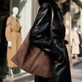 thumbnail image 4 of JASGOOD Vintage Suede Hobo Bag for Women Soft Oversized Shoulder Purse, Casual Daily Handbag, 4 of 8