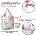 thumbnail image 4 of 5 Pack Foldable Shopping Bag,Multicolor Christmas Snowflake Pattern Reusable Grocery Bags with Pockets,Large Reusable Tote Bags with Handles Waterproof & Lightweight, 4 of 6