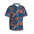 thumbnail image 2 of Haiem Tropical Leaves Printed Hawaiian Shirt for Men - Men’s Casual Beach Summer Shirts - Stretch Fabric with Modern Fit-XX-Large, 2 of 9