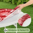 thumbnail image 5 of Colorful Tie Dye Pattern Round Fitted Tablecloth with Elastic Edge,Dining Table Cover Waterproof,Outdoor Round Tablecloth for Camping,Dining,Indoor and Outdoor, 5 of 7