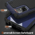 thumbnail image 4 of Designed for Samsung Galaxy A71 5G Case 2 in 1 Gift Militay Grade Drop Protective Rugged Heavy Duty Cover Shockproof Case for Galaxy A71 5G Phone Case for Women Men boy Girl (Blue+Black), 4 of 17