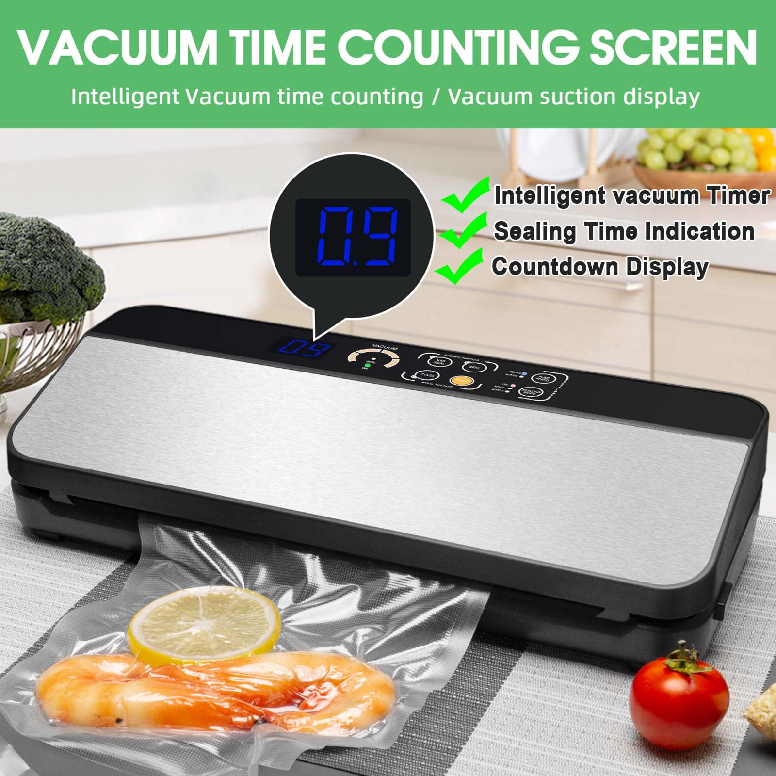 Vacuum Sealer Machine G208 │ Automatic Kitchen Vac Sealer