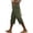 Army Green, variant on JUSLIO Womens Capris Drawstring High Waist, with Pockets Lace Everyday Casual Linen Capris