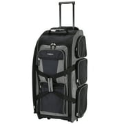 Travelers Club 30 Rolling Multi-pocket Upright Duffel - Gray