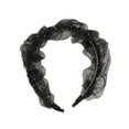 thumbnail image 4 of Unique Bargains 1 Pc Elegant Ruffled Headbands for Women Black, 4 of 6