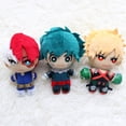 thumbnail image 2 of 15CM My Hero Academia Anime Izuku Midoriya Katsuki Bakugou Shouto Todoroki juguete colgante de peluche muñeco de peluche suave regalo, 2 of 5