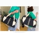 thumbnail image 3 of Bolsa De Ejercicios Bolsa de fitness para mujer Bolsa de deporte Oxford de gran capacidad para viajes y natación (negro) Likrtyny  Para Estrenar, 3 of 9