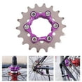 thumbnail image 2 of Kit d'Espaceur Convertisseur de Conversion de Roue Libre à Pignon Fixe à Cassette à 1 Vitesse pour Moyeu 10/11S 18T, 2 of 8
