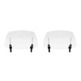 thumbnail image 3 of Transemion Riding Comfort Durable Adjustable Clip-on Motorcycle Wind Deflector Extension Spoiler Stability Easy To Install Transparent 2Set, 3 of 6
