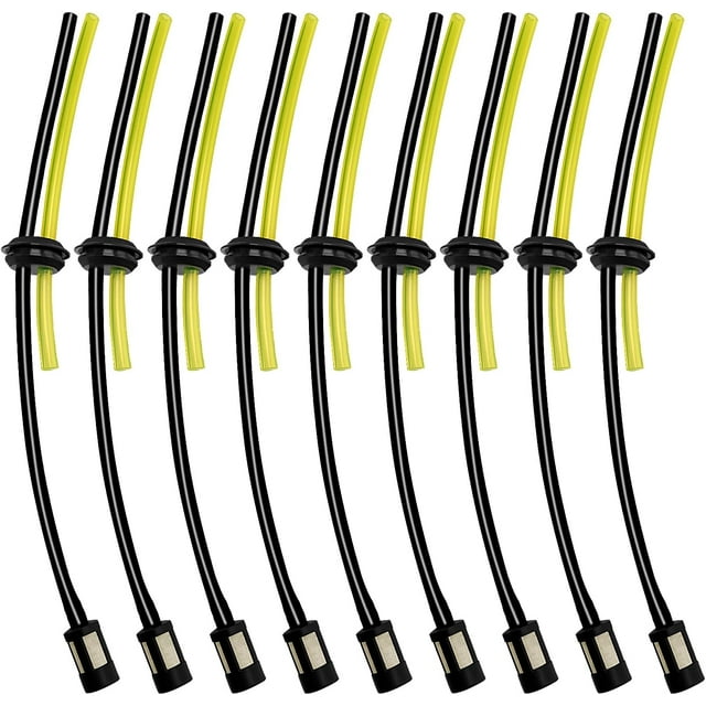 9 Sets Universal Fuel Filter Kit, Universal Fuel Hoses, Rubber Brush Cutter Fuel Hose, for Grass Trimmer, Brush Cutter, Chainsaw Hedge Trimmer