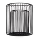 thumbnail image 5 of Juego de candelabros de jaula, cilindro de Metal negro mate, candelabros de jaula de pájaros simples modernos para mesas de comedor de cafetería, repisas, 5 of 8