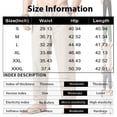 thumbnail image 3 of WULMLEO Men's Linen Pants Casual Beach Summer Pant Elastic Waist Drawstring Lightweight Trousers Black S, 3 of 4