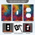 thumbnail image 3 of Light Switch Cover Switch Plate Outlet Cover Plug Cover for Electrical Duplex Outlets Vibrant Colorful Tie-dye Pattern, 3 of 6