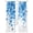 Blue, variant on Red Gradient Sheer Curtains 45 Inch Length 2 Panels Set Window Treatments, Abstract Polka Dots Vintage Modern Art Rod Pocket Semi Curtains for Living Room/Bedroom/Kitchen Décor, 104"W x 45"L