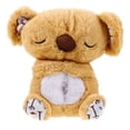 thumbnail image 1 of Koala de peluche que respira, juguetes sensoriales con música y luces para ayudar a dormir al bebé, animal relajante para reconfortar a bebés y niños pequeños, color marrón, 1 of 7