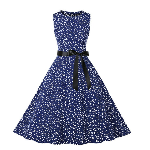 Robes d'Été pour Femmes pour la Plage Robes d'Été pour Femmes Plage Imprimé Floral Sans Manches Robe Débardeur Robes d'Été pour Femmes Plage Robes d'Été pour Femmes