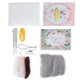 thumbnail image 4 of Kit de fieltro de aguja, fibra química de lana, manualidades de juguete hechas a mano con animales para principiantes(186# Ballet Hamster), 4 of 8
