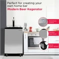 thumbnail image 3 of Frigidaire 6.1 Cubic Foot Kegerator Beer Bar, Stainless Steel, 4 ft, Commercial, Refrigerators, 3 of 10