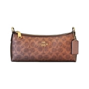 Coach Womens Charlotte Small Shoulder Bag In Signature Canvas (Brown/Copper)