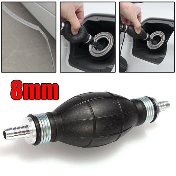 8mm Hand Manual Oil Pump Fuel Primer Diesel Petrol Gas Priming Valve