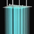 thumbnail image 2 of 24" LED Rain Shower Head Brushed Nickel Square High Pressure Large Shower Head, 2 of 7