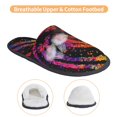thumbnail image 3 of Balery A Bright Abstract Pantuflas de Casa de Felpa Silenciosas con Diseño Estampado, Zapatillas Cómodas Antideslizantes de Algodón para Interior-Medium, 3 of 8