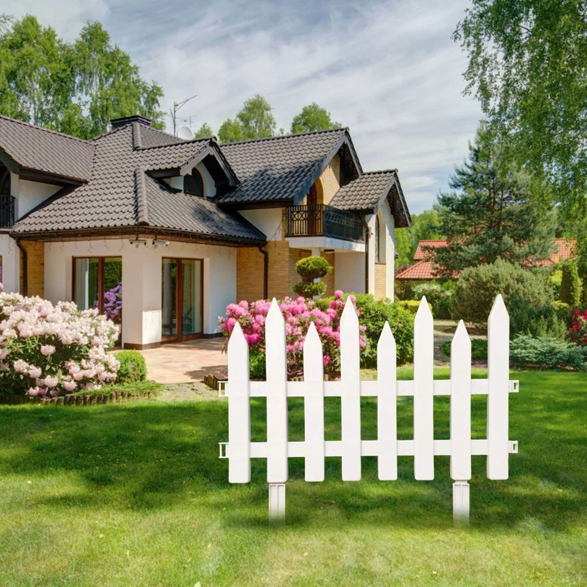 PURELY- Garden Plastic Fence Outdoor Lawn Edging Border Panel Edge Fencing Yard Decor
