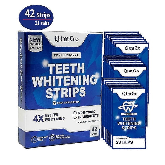 Professional Tooth Whitening Strips Mild & Natural Teeth Care Product for Enamel Safe Stain Removal - Perfect for Daily Use