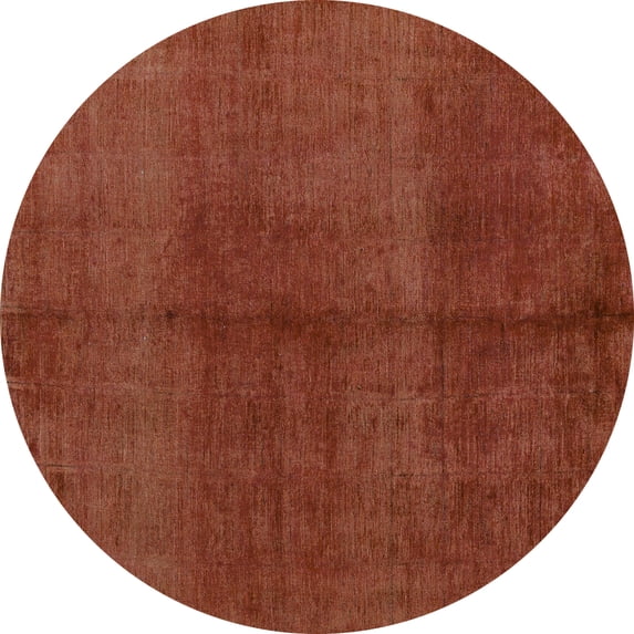 Ahgly Company Indoor Round Abstract Light Blue Modern Area Rugs, 8' Round