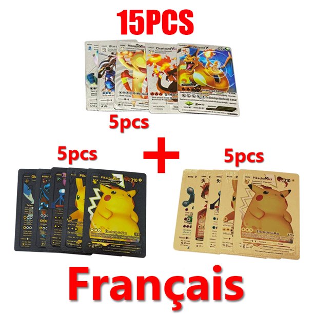 Cartas de Pokémon arcoíris, colección de cartas Vmax GX, doradas y plateadas, entrenador de batalla, español, inglés, francés, juguetes para niños, regalos de navidad